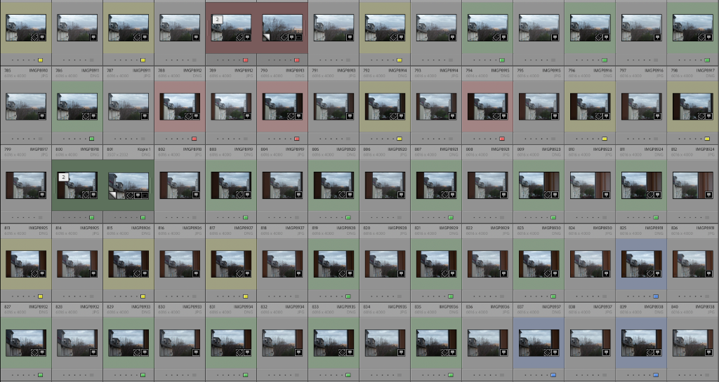 Testreihe in Lightroom