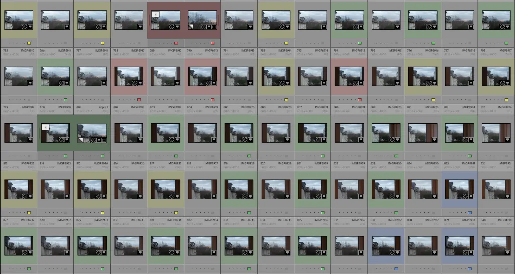 Testreihe in Lightroom